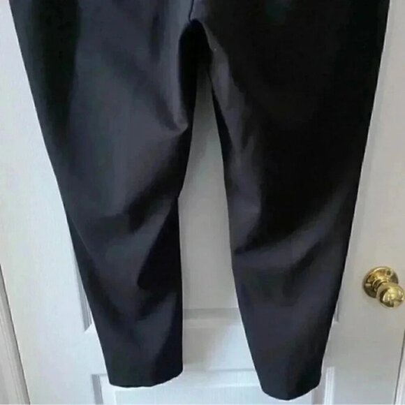 Calvin Klein Ankle Cropped Pants Black Cigarette Trousers Size 20W - Picture 8 of 16